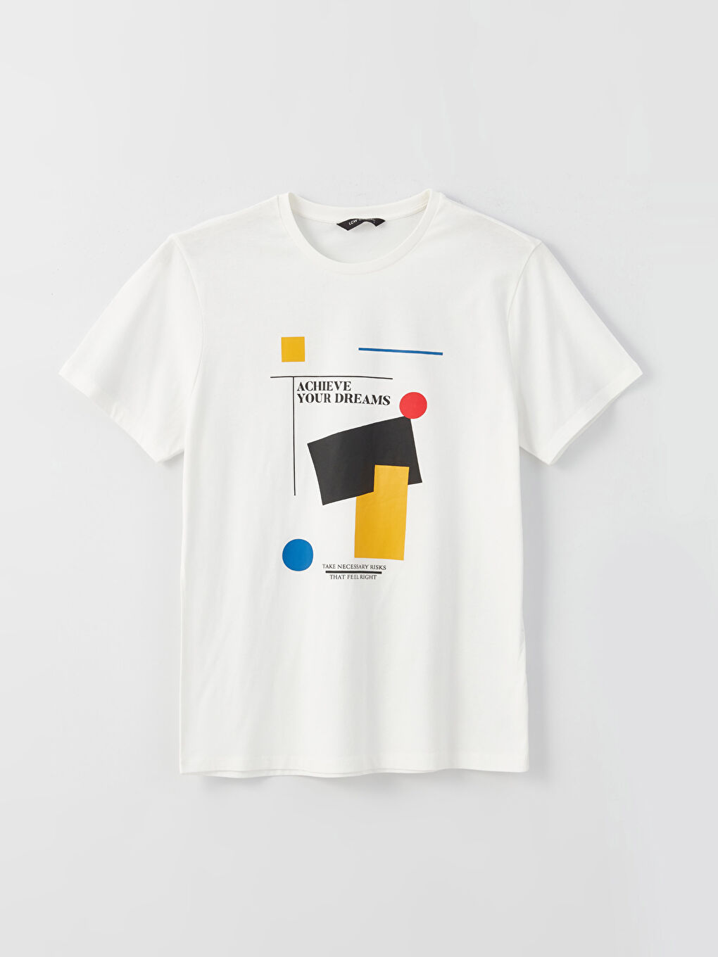 Crew Neck Short Sleeve Printed Combed Cotton Men's T-shirt-4