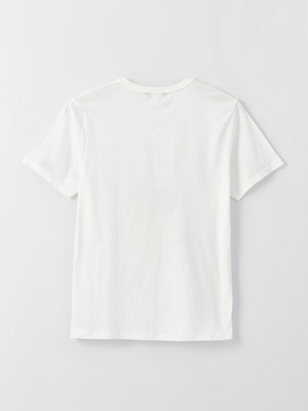 Crew Neck Short Sleeve Printed Combed Cotton Men's T-shirt-5