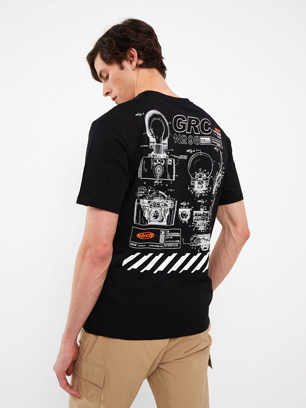 Tシャツ・カットソー BLACK COTTON PRINT T-SHIRT T-BOXTY T-shirt with Livestream print｜ブラック｜メンズ｜DIESEL