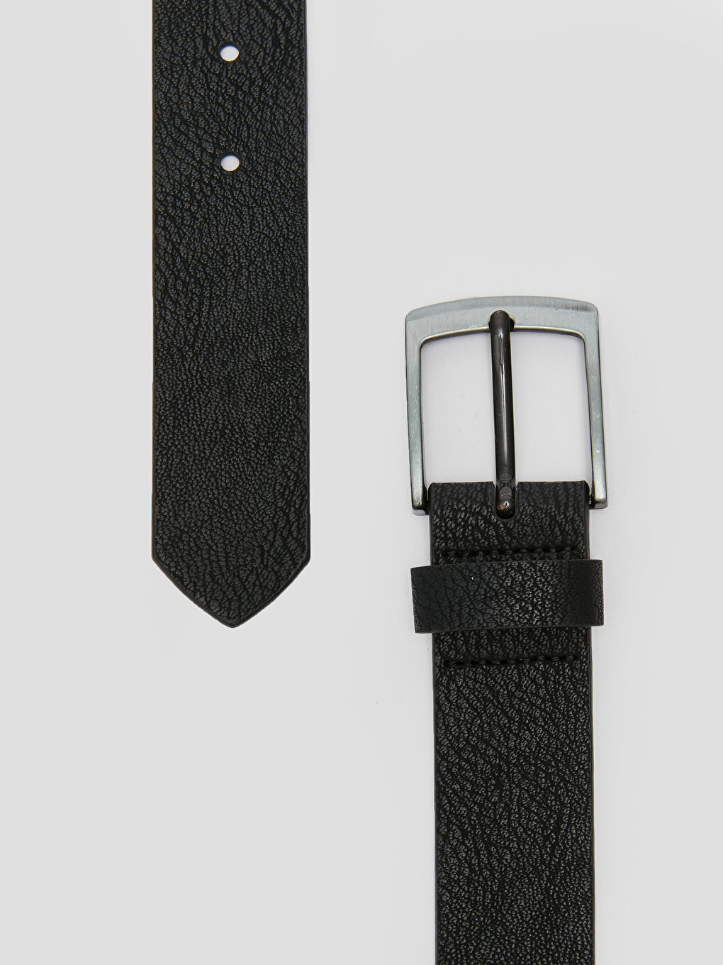 Siyah Deri Görünümlü Erkek Çocuk Kemer-2