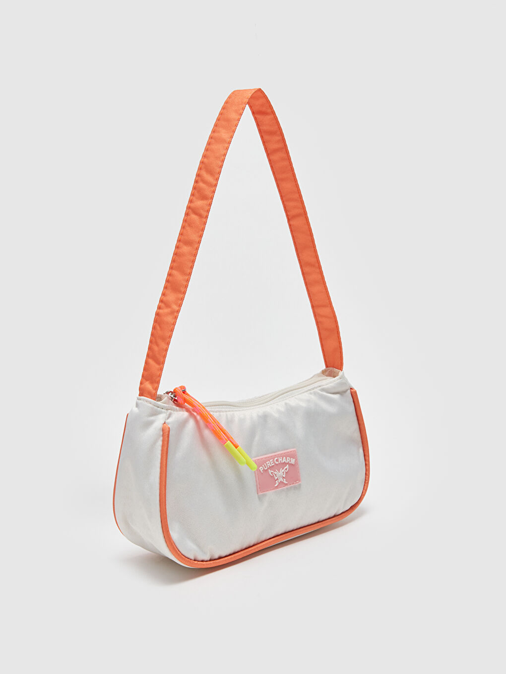 Ekru Baskılı Kız Çocuk Omuz Çantası-1