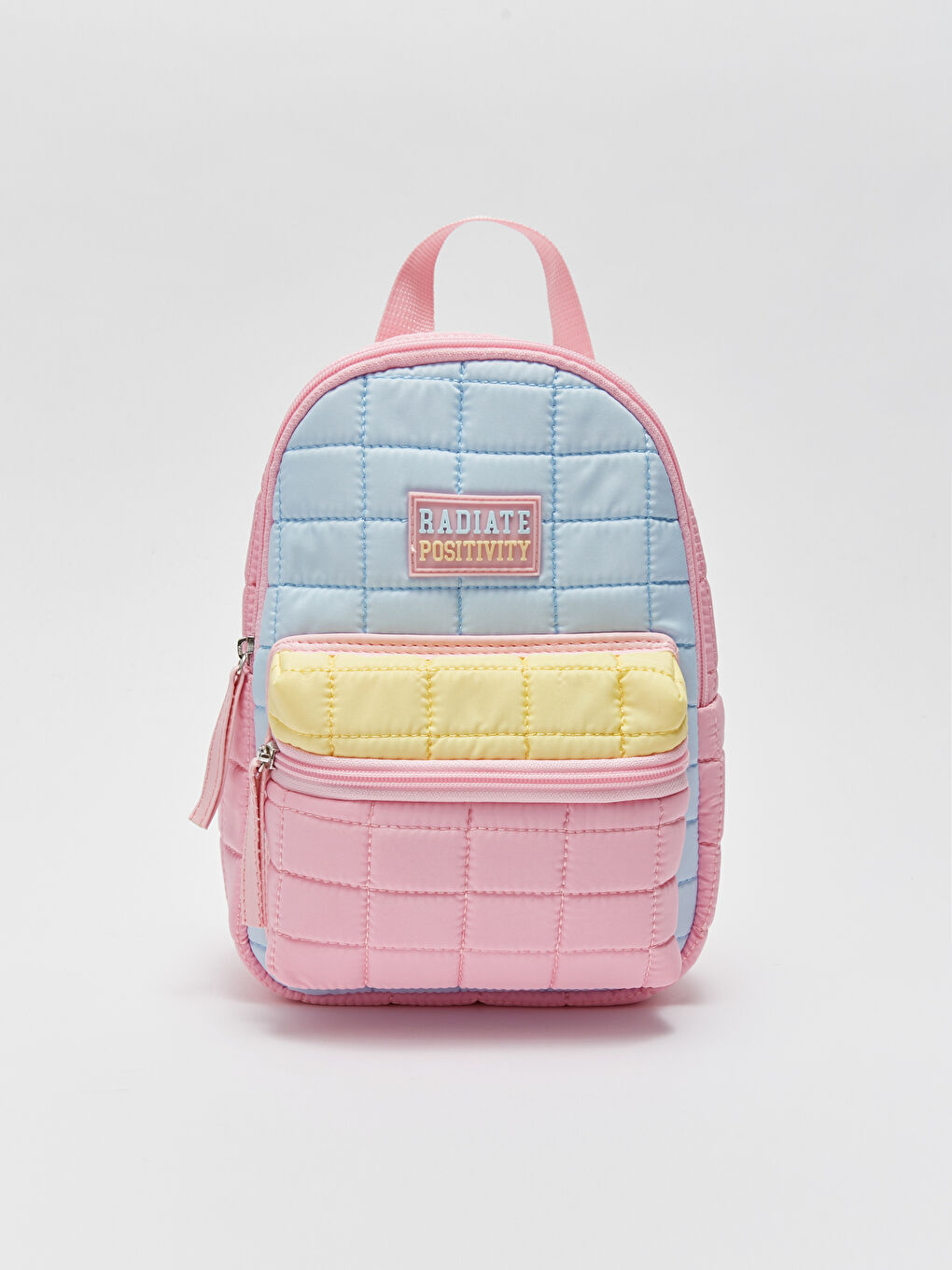 Karışık Renk Bloklu Kız Çocuk Sırt Çantası