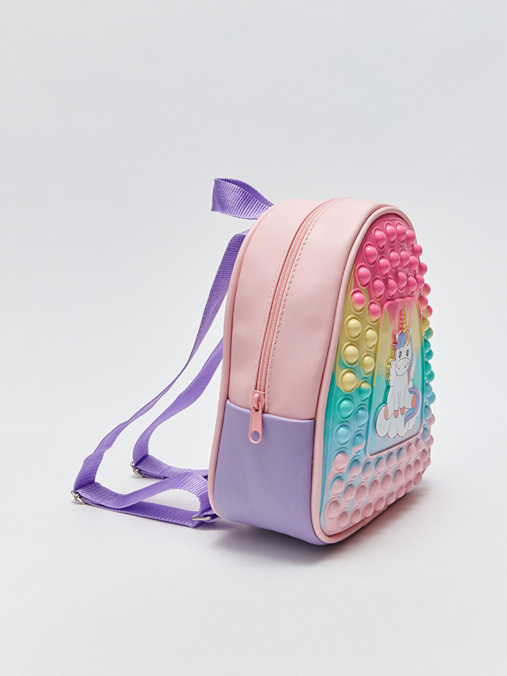 Karışık Baskılı Kız Çocuk Pop It Sırt Çantası-1