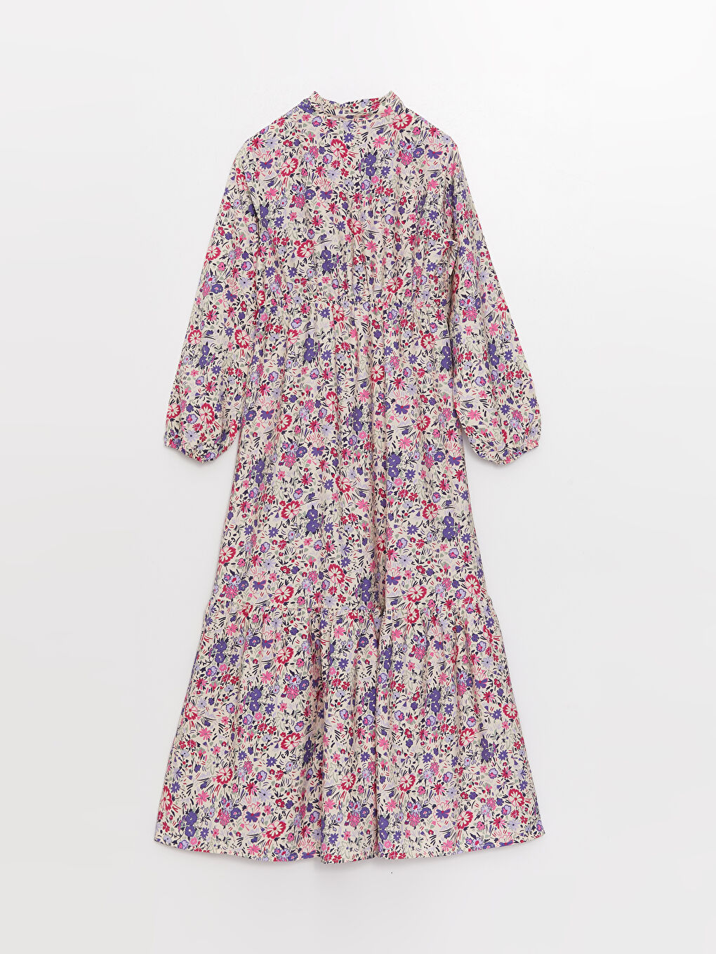 Floral Long Sleeve Women's Shirt Dress -S3IJ58Z8-LRA