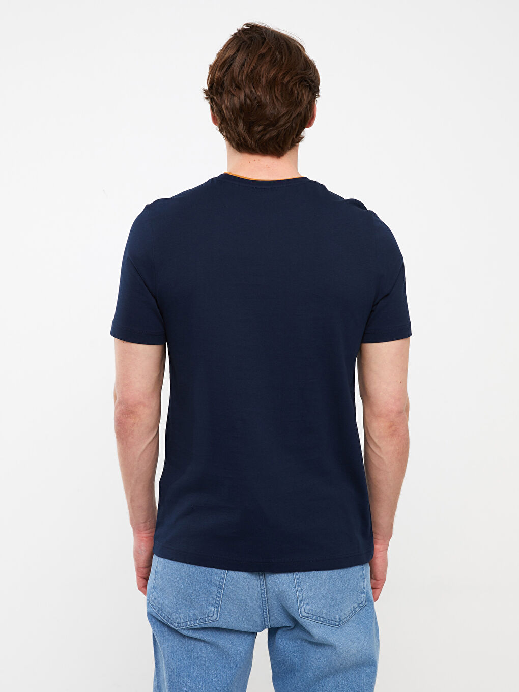 SOUTHBLUE Crew Neck Short Sleeve Printed Combed Cotton Men's T-shirt -S3IJ61Z8-DWP