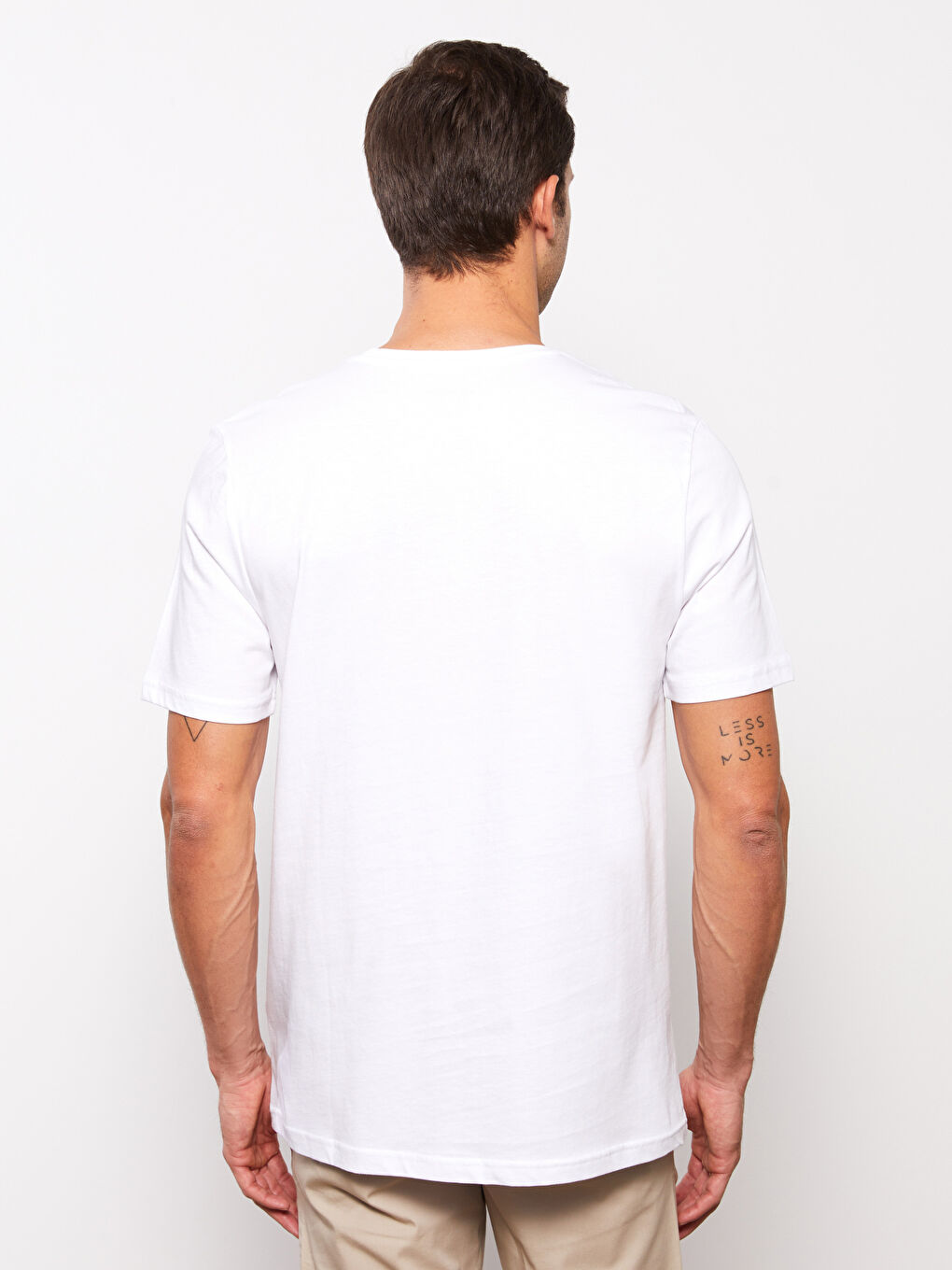 Crew Neck Short Sleeve Printed Combed Cotton Men's T-shirt-4