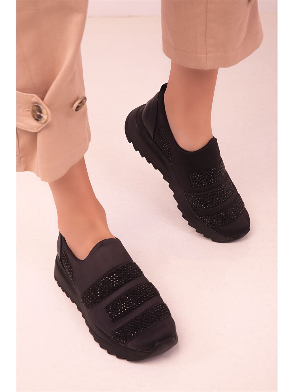 Siyah Kadın Spor Ayakkabı-2