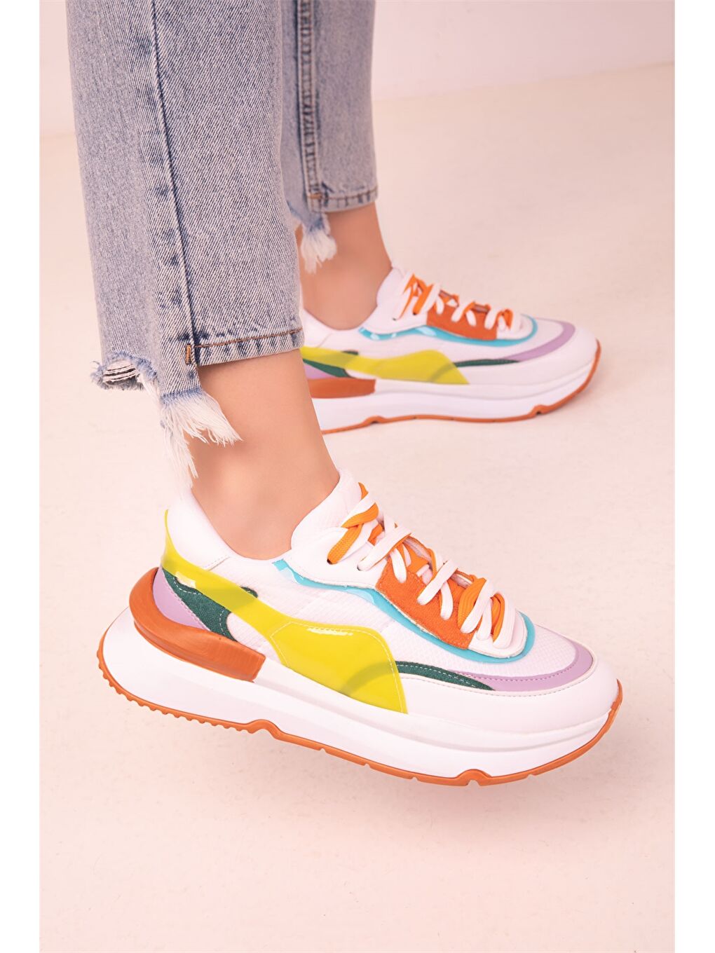 Karışık Bağcıklı Spor Ayakkabı-2