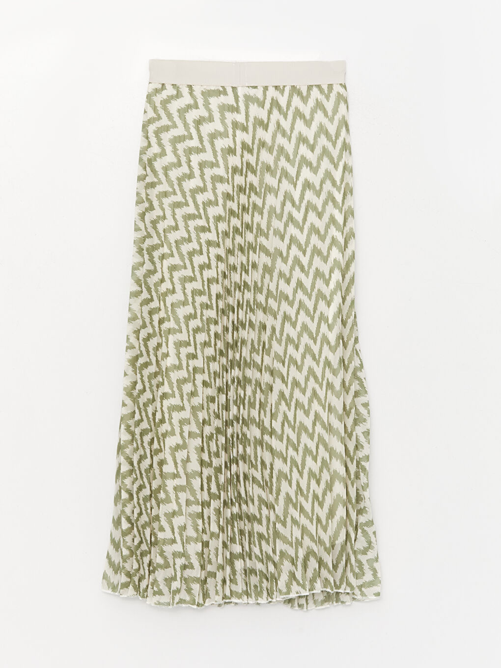 Elasticated Waist Patterned Chiffon Women's Pleated Skirt -S3IK28Z8-LRR