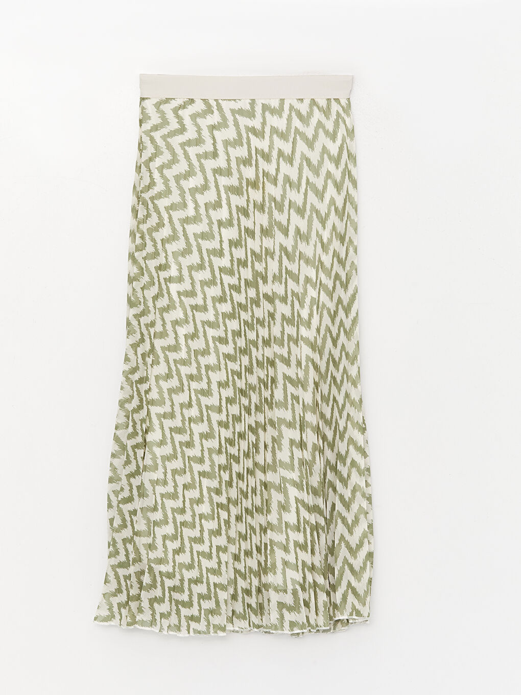 Elasticated Waist Patterned Chiffon Women's Pleated Skirt -S3IK28Z8-LRR