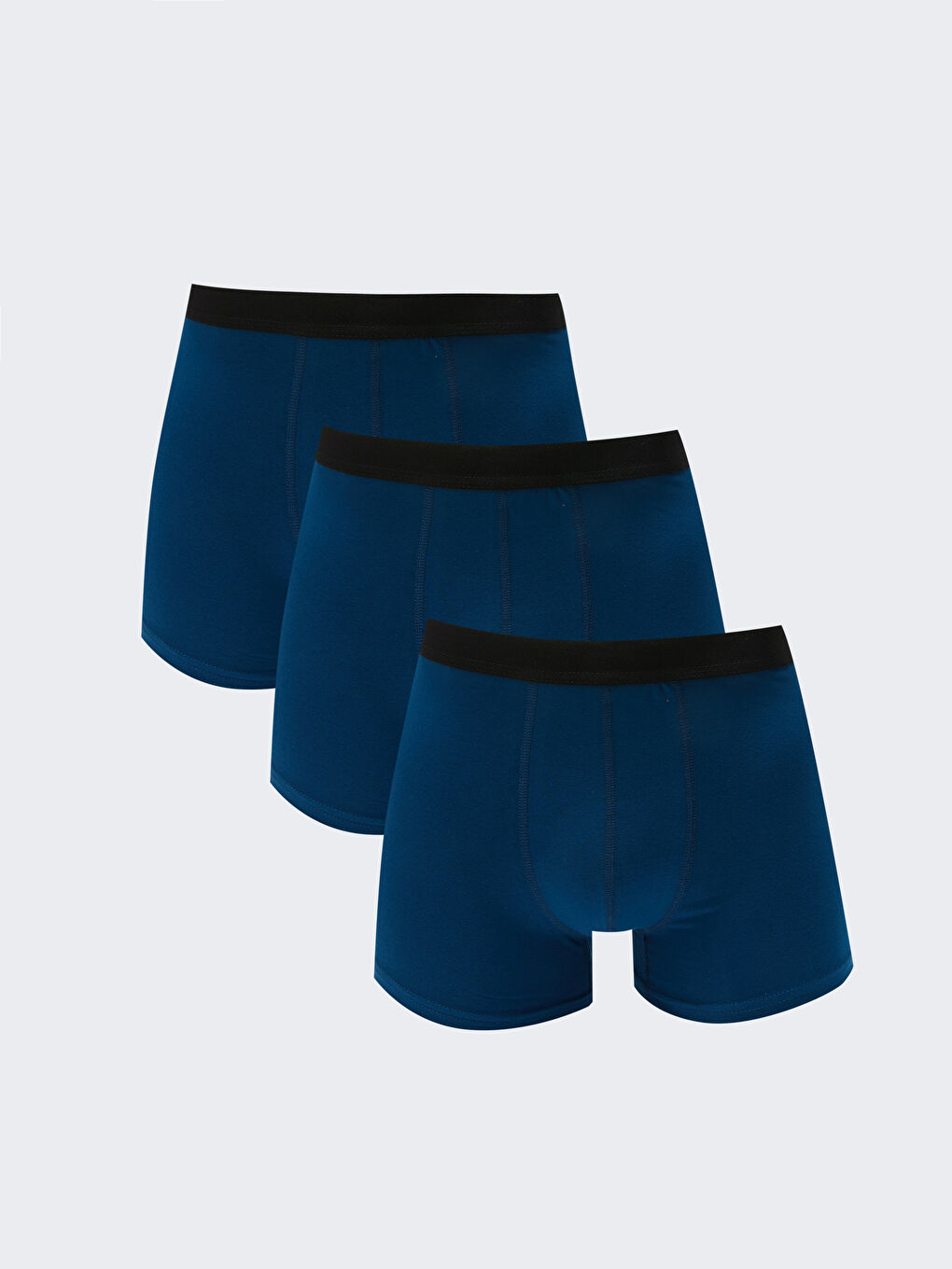 Karışık Standart Kalıp Pamuklu Esnek Erkek Boxer 3'lü-3
