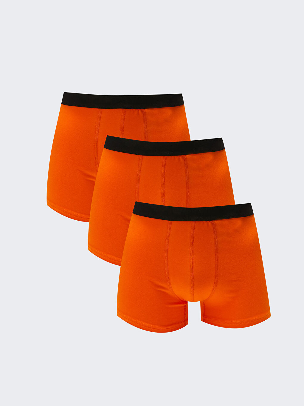 Karışık Standart Kalıp Pamuklu Esnek Erkek Boxer 3'lü-4