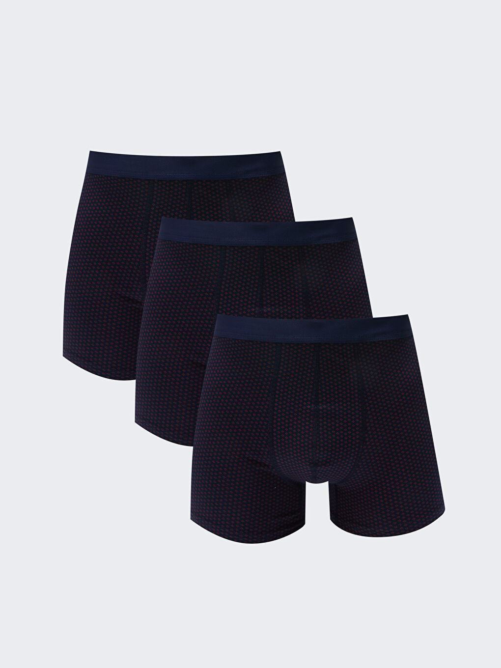 Karışık Standart Kalıp Pamuklu Esnek Erkek Boxer 3'lü-5