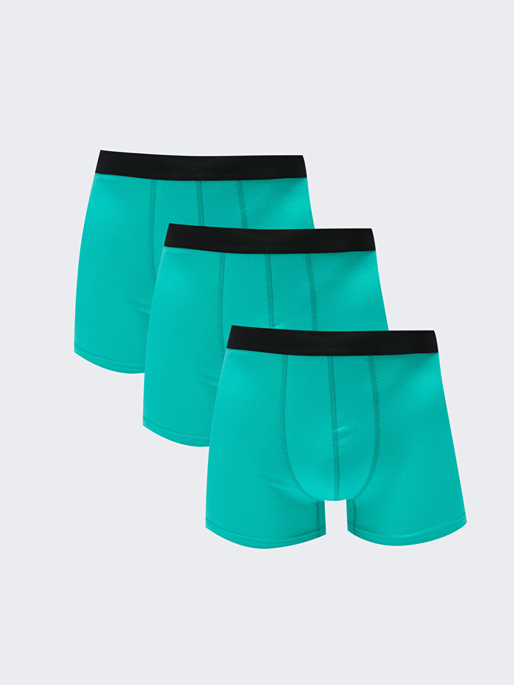 Karışık Standart Kalıp Pamuklu Esnek Erkek Boxer 3'lü-11