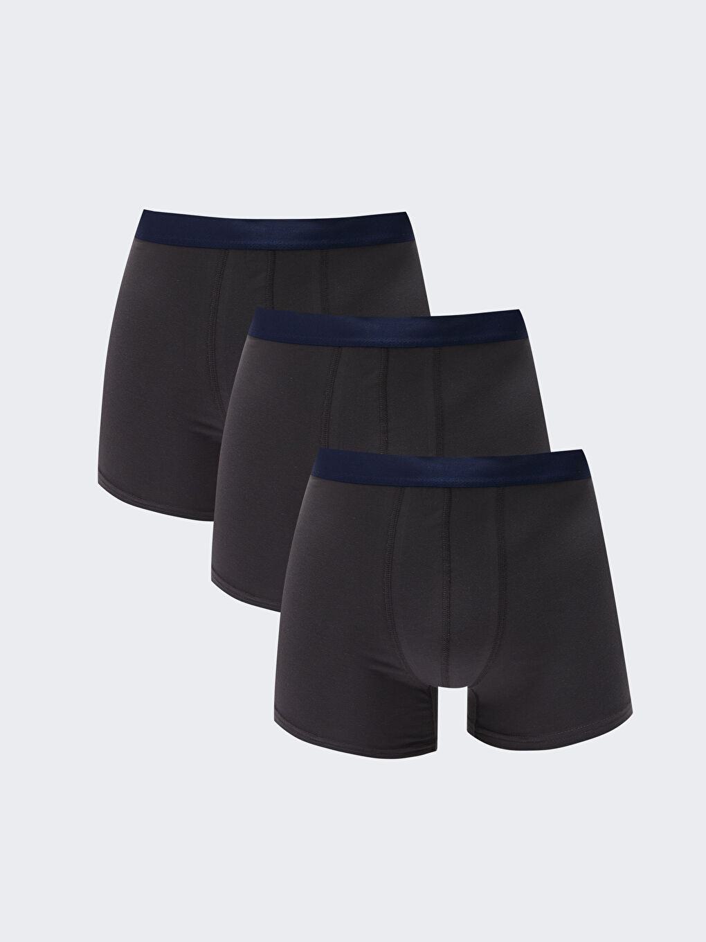 Karışık Standart Kalıp Pamuklu Esnek Erkek Boxer 3'lü-14