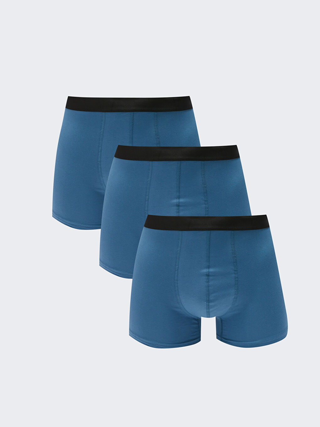 Karışık Standart Kalıp Pamuklu Esnek Erkek Boxer 3'lü-16