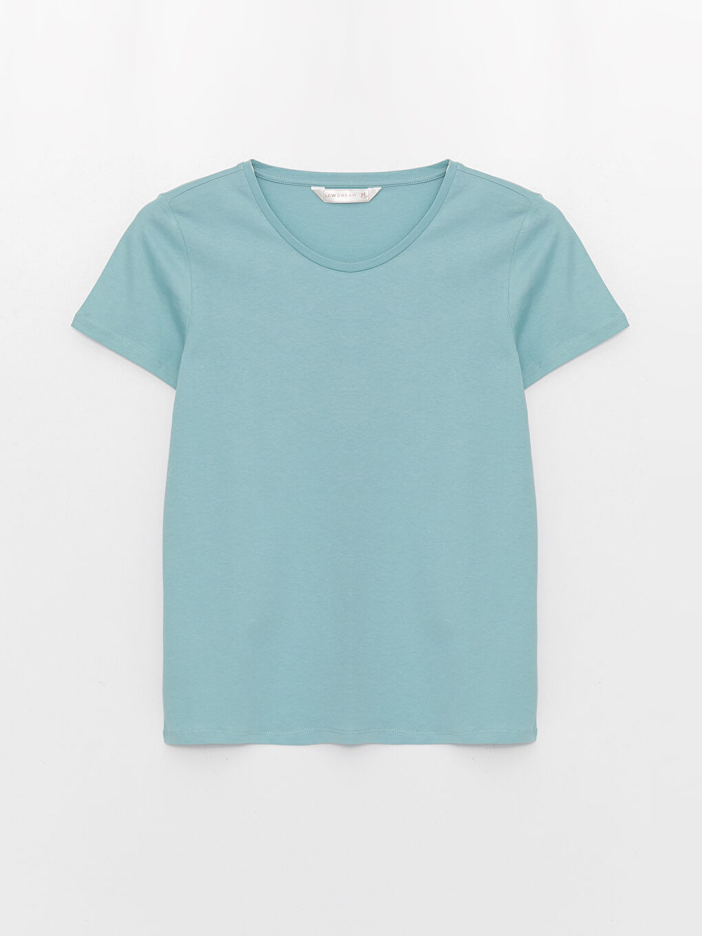 Crew Neck Plain Short Sleeve Women's Pyjama Set-5