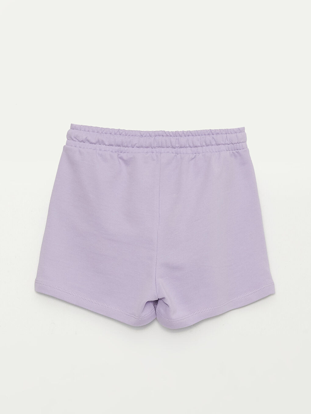 Lila Beli Lastikli Basic Kız Çocuk Şort-1