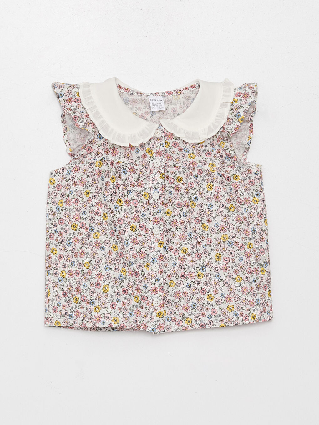 Cămașă pentru Bebeluși Fete cu Guler Peter Pan