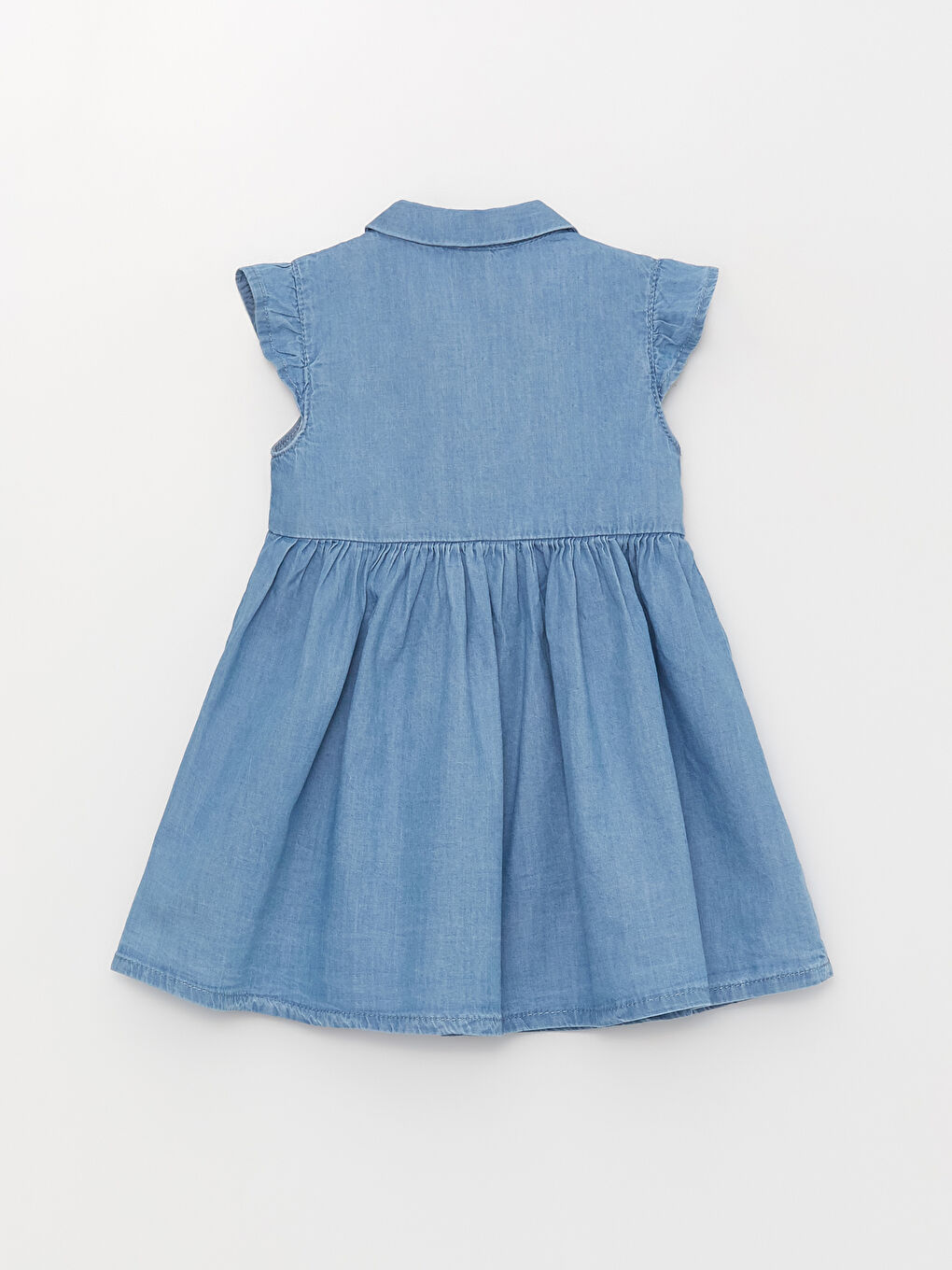 Basic Baby Girl Jean Dress-1