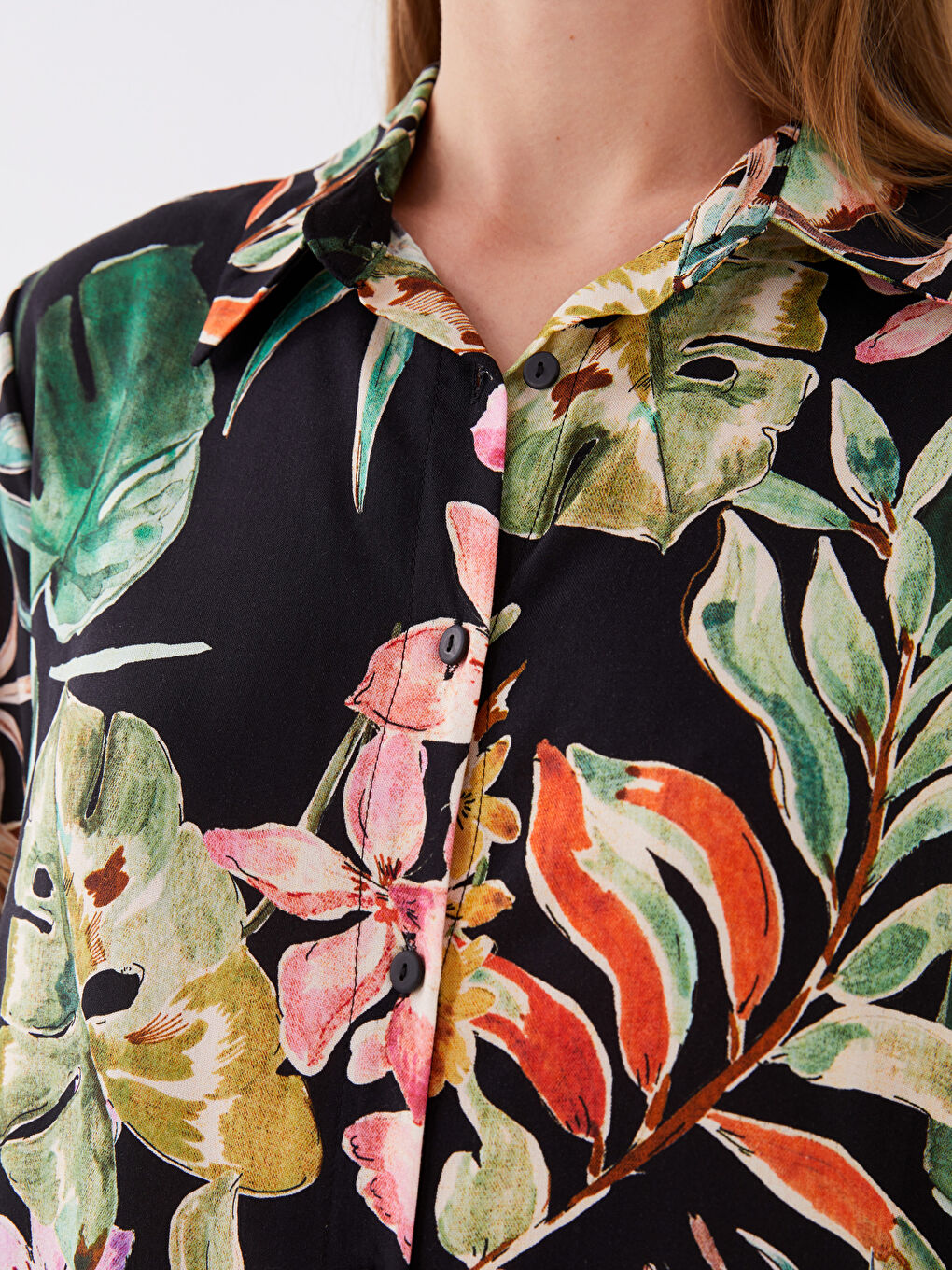 Patterned Women's Shirt Tunic-2