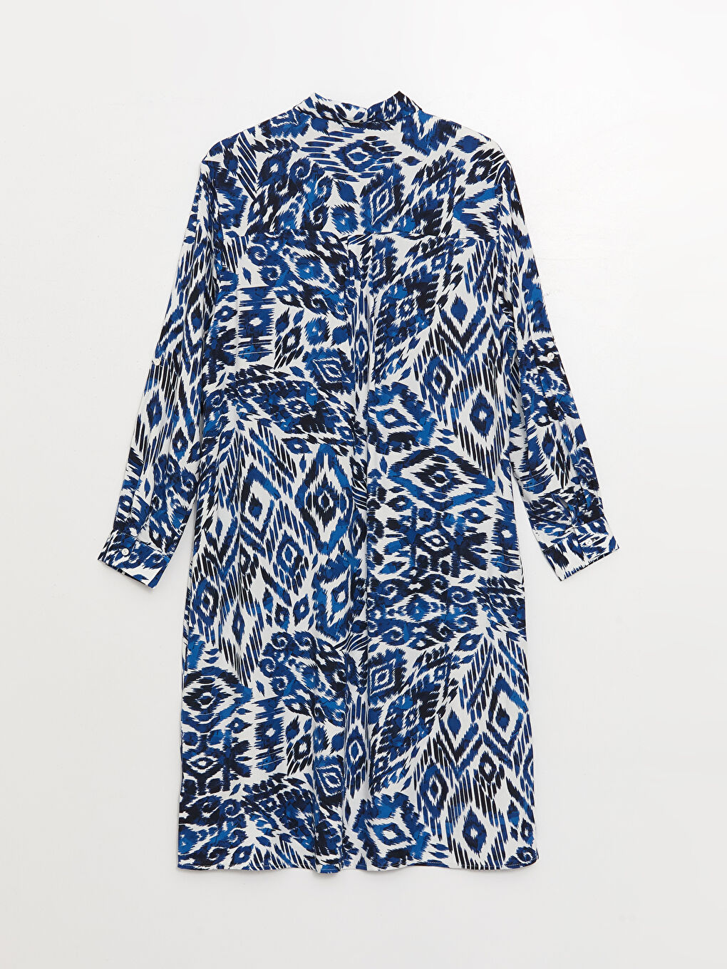 Tunique Chemise Oversize à Manches Longues à Motifs pour Femmes-6