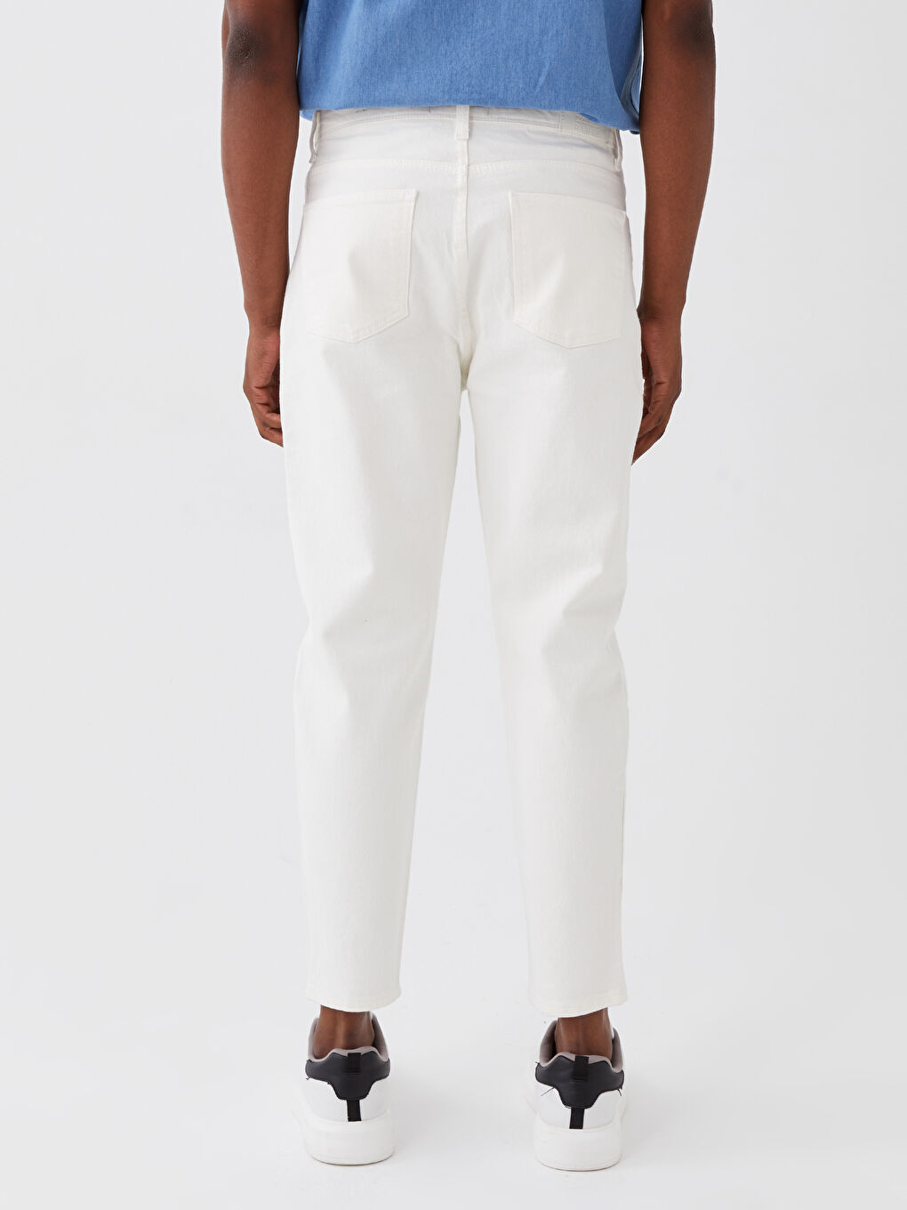 Beyaz 710 Loose Fit Erkek Jean Pantolon-3