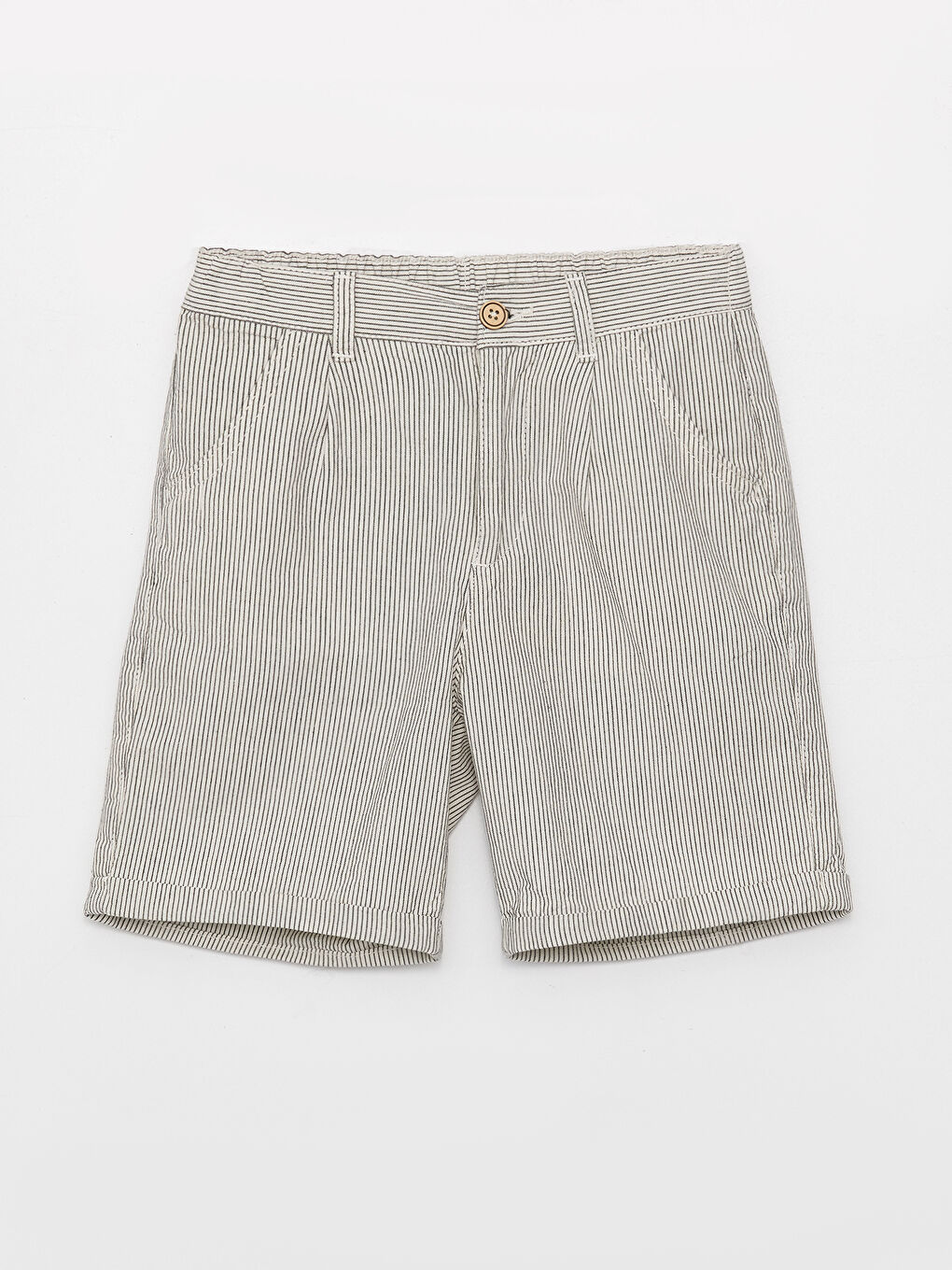 Elasticated Waist Striped Boys' Shorts-2