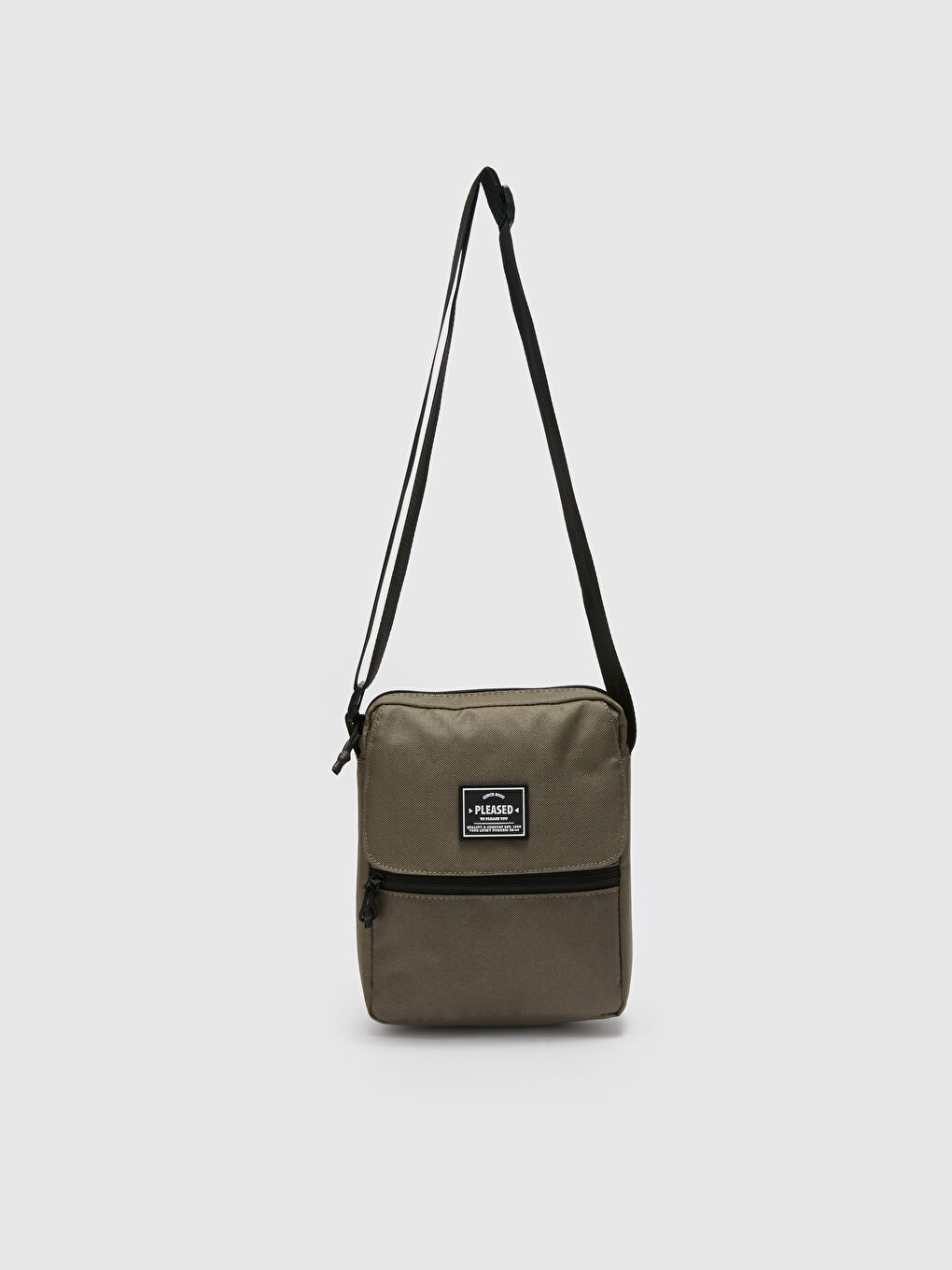 Label Detailed Men's Crossbody Bag-2