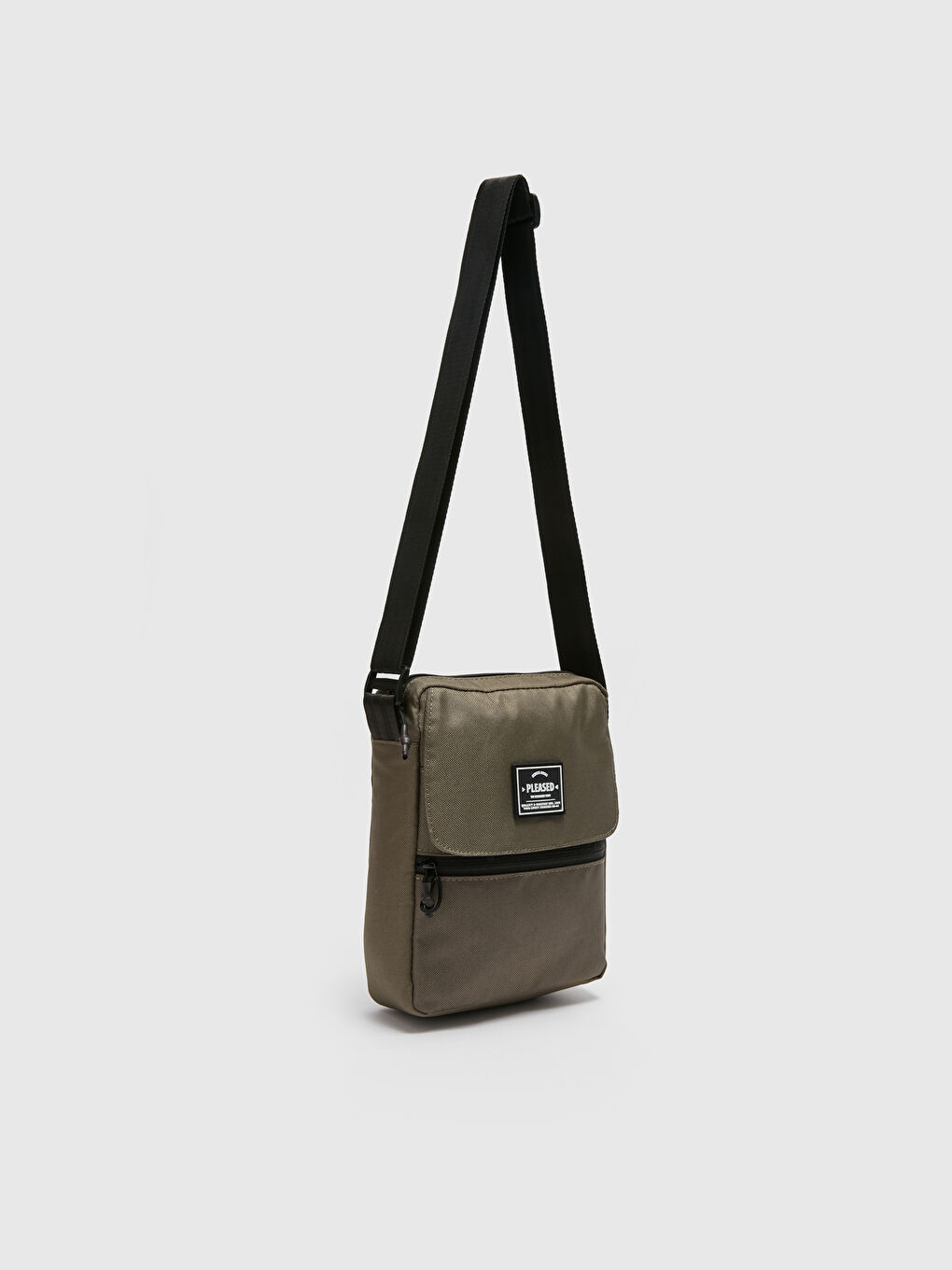 Label Detailed Men's Crossbody Bag-3