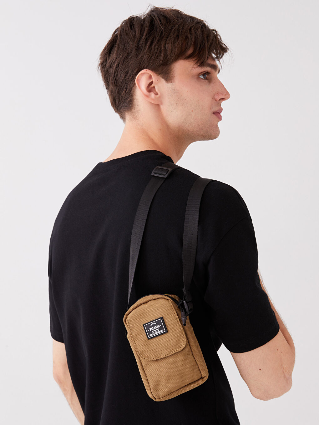 LCW ACCESSORIES Label Printed Men's Phone Bag -S3IL45Z8-SYU