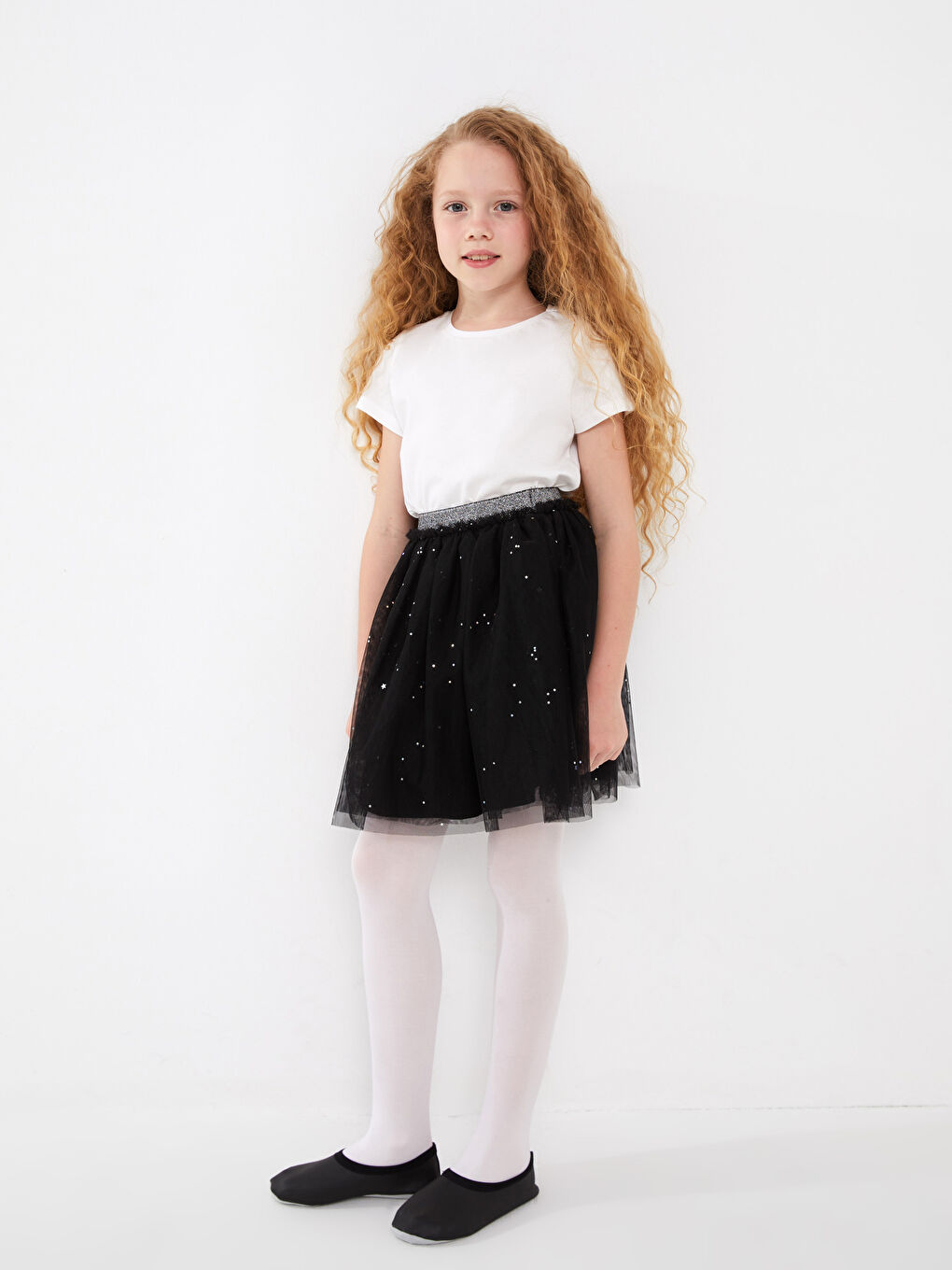 Siyah Unisex Çocuk Pisi Pisi Ayakkabı-1