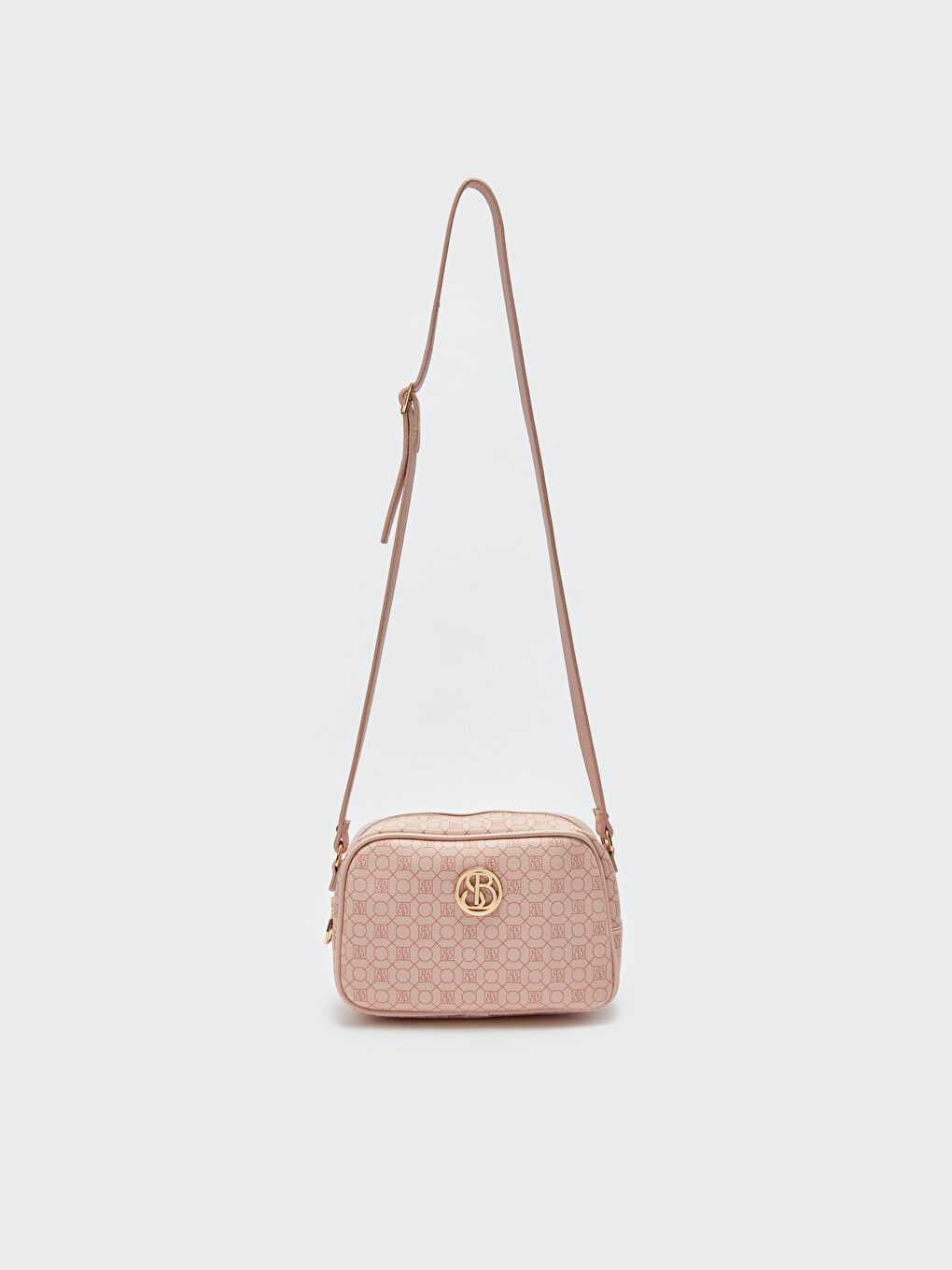 Pembe Fermuarlı Kadın Omuz Çantası-2