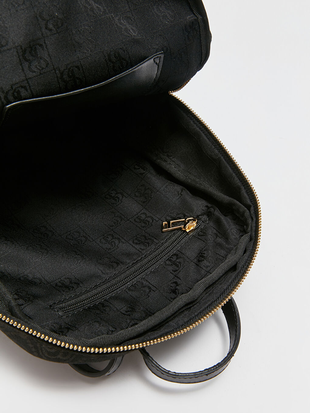 Siyah Desenli Kadın Sırt Çantası-5