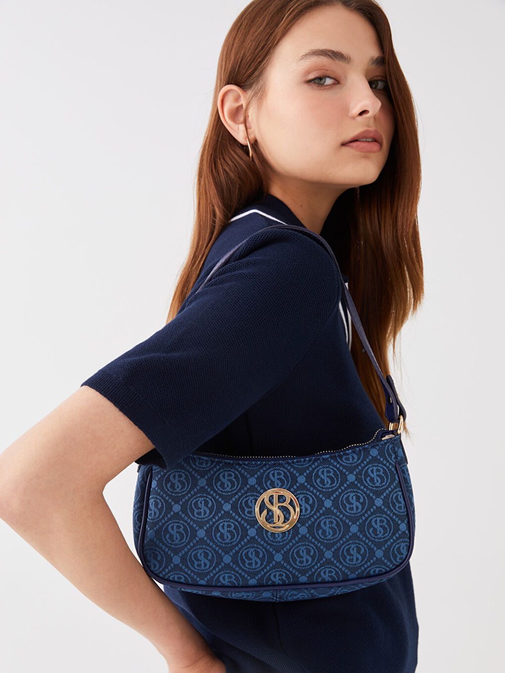 Patterned Women's Shoulder Bag -S3IL56Z8-JHM
