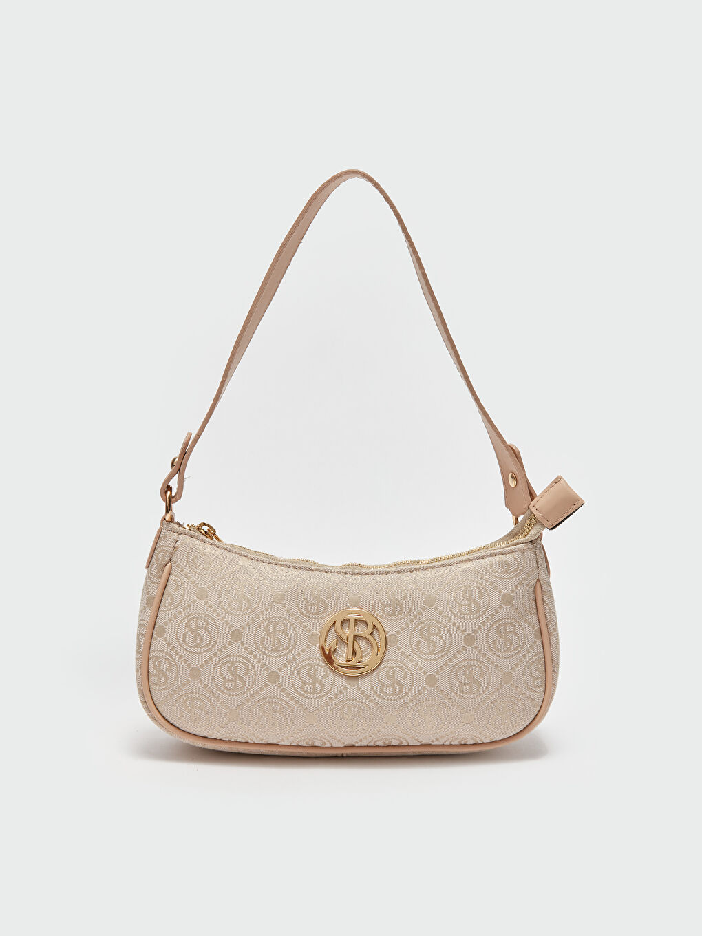 Bej Desenli Kadın Omuz Çantası-3