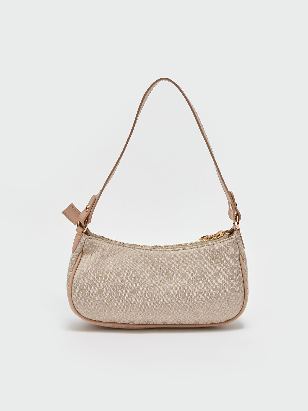 Bej Desenli Kadın Omuz Çantası-6