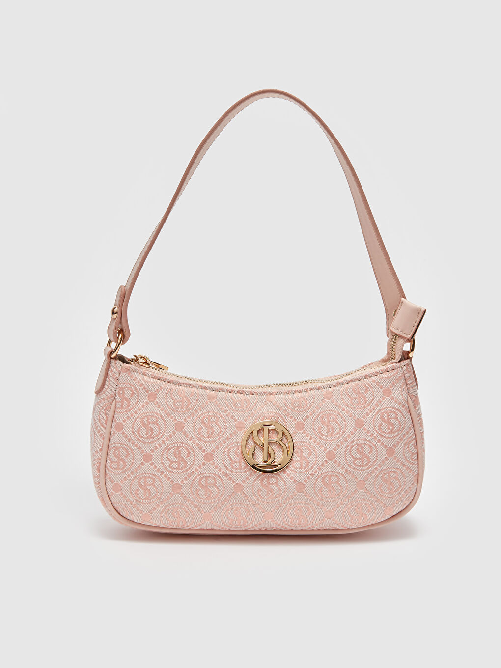 Pembe Desenli Kadın Omuz Çantası-4