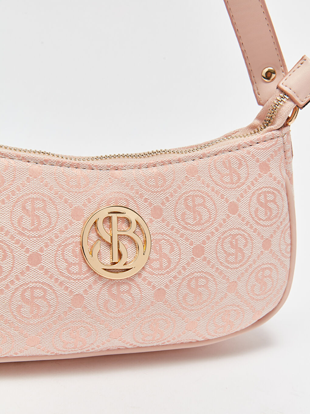 Pembe Desenli Kadın Omuz Çantası-6