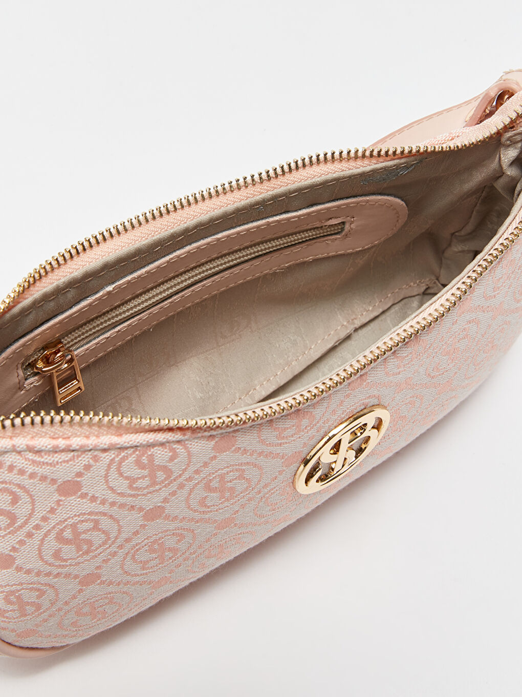 Pembe Desenli Kadın Omuz Çantası-7