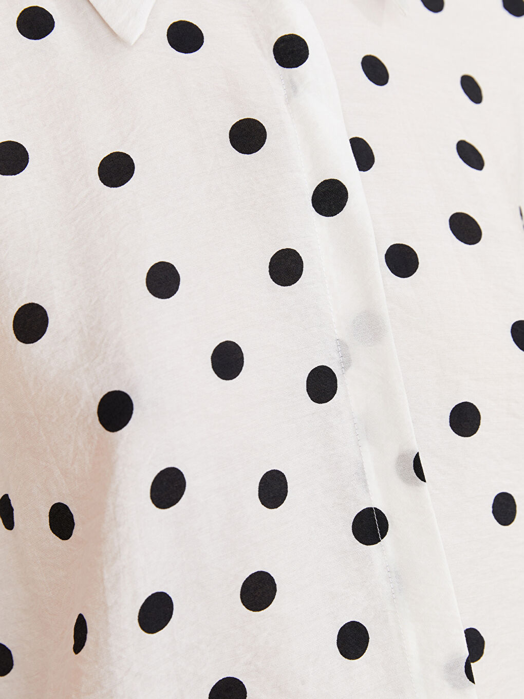 LCW Modest Polka Dot Long Sleeve Women's Shirt -S3IL75Z8-LRA