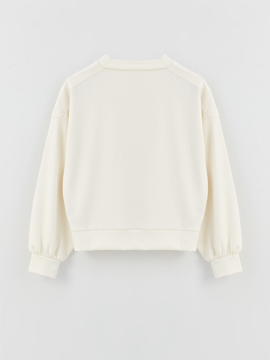 Funnel Neck Plain Long Sleeve Women's Tunic-6