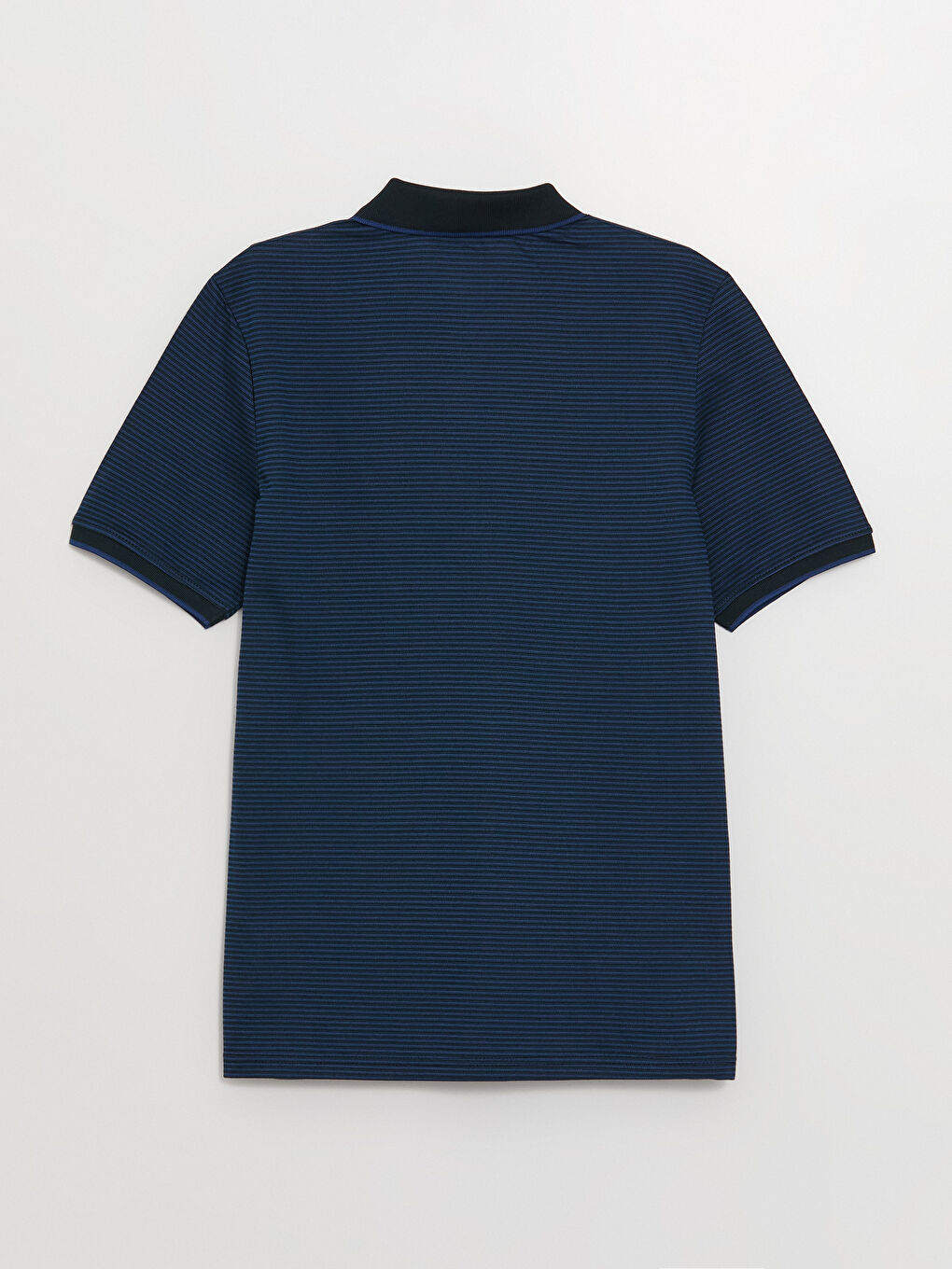 Mercerized Polo Neck Short Sleeve Men's T-Shirt-6