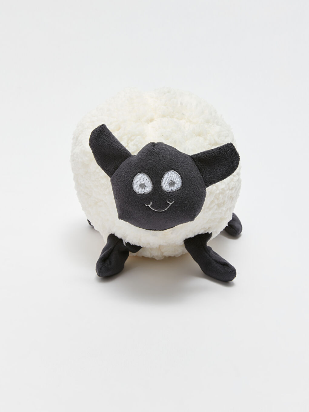 Beyaz Pelüş Dolgulu Koyun Bebek Kırlent