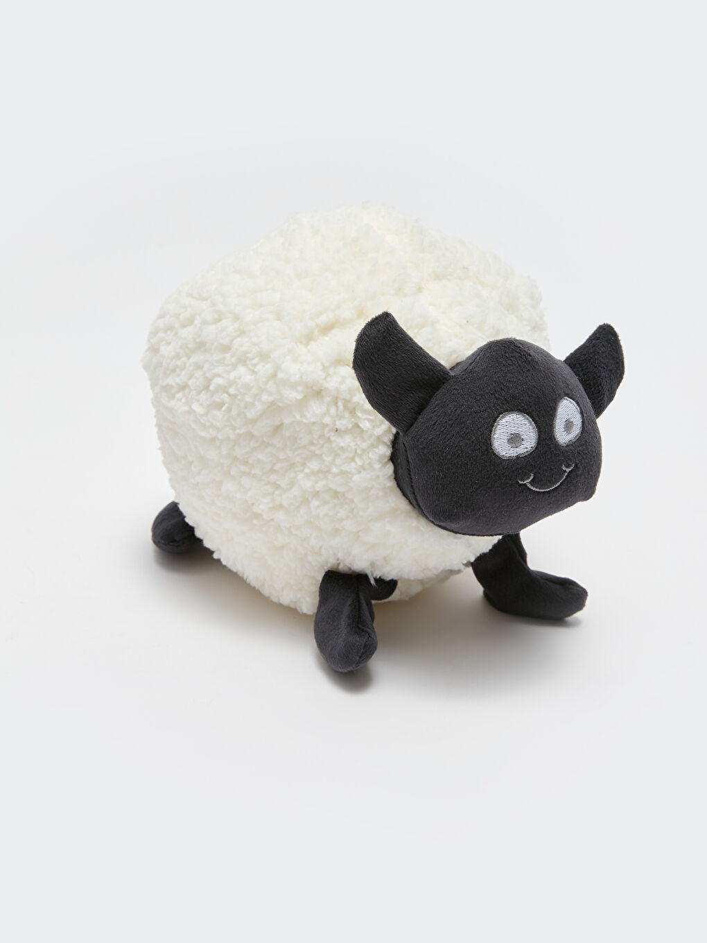 Beyaz Pelüş Dolgulu Koyun Bebek Kırlent-1