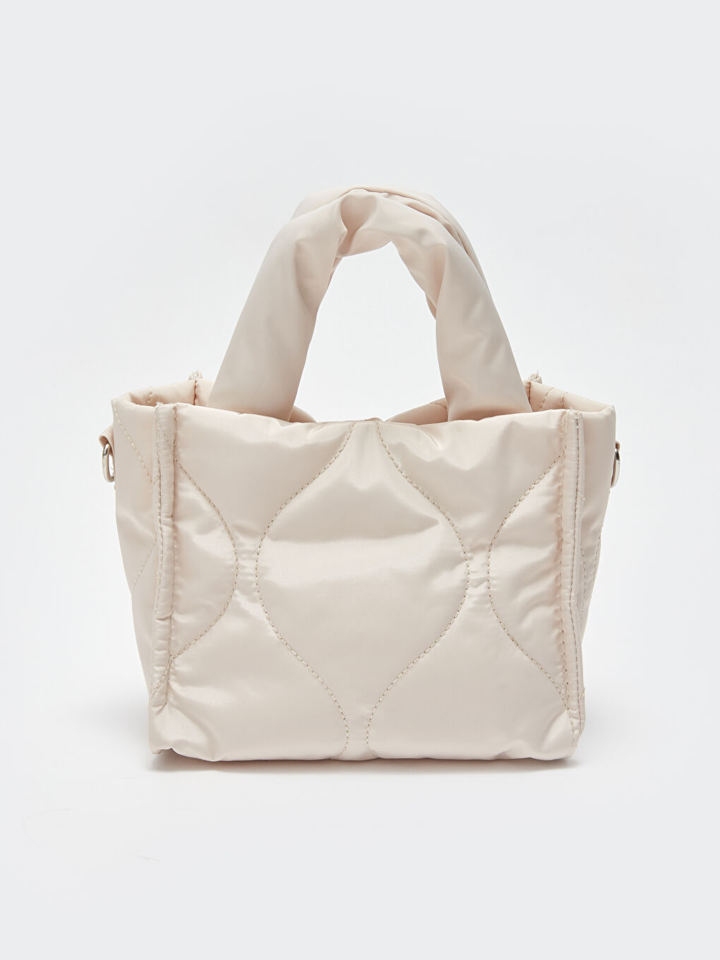 Ekru Desenli Kadın Çapraz Çanta-5