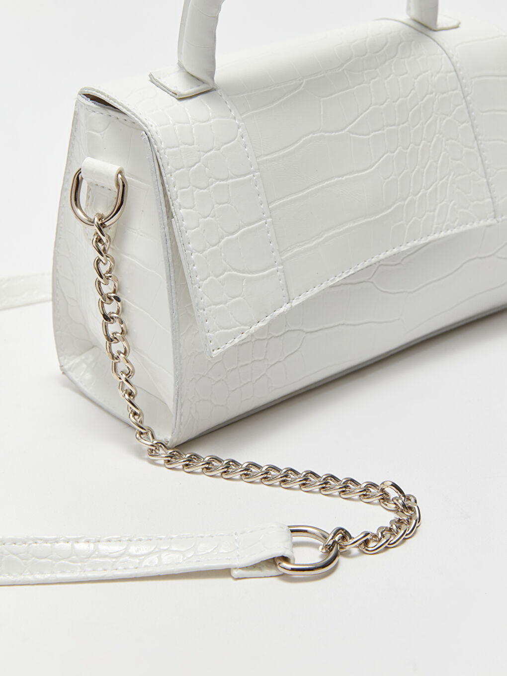 حقيبة كروس بودي بنقشة تأثير جلد التمساح للسيدات-6