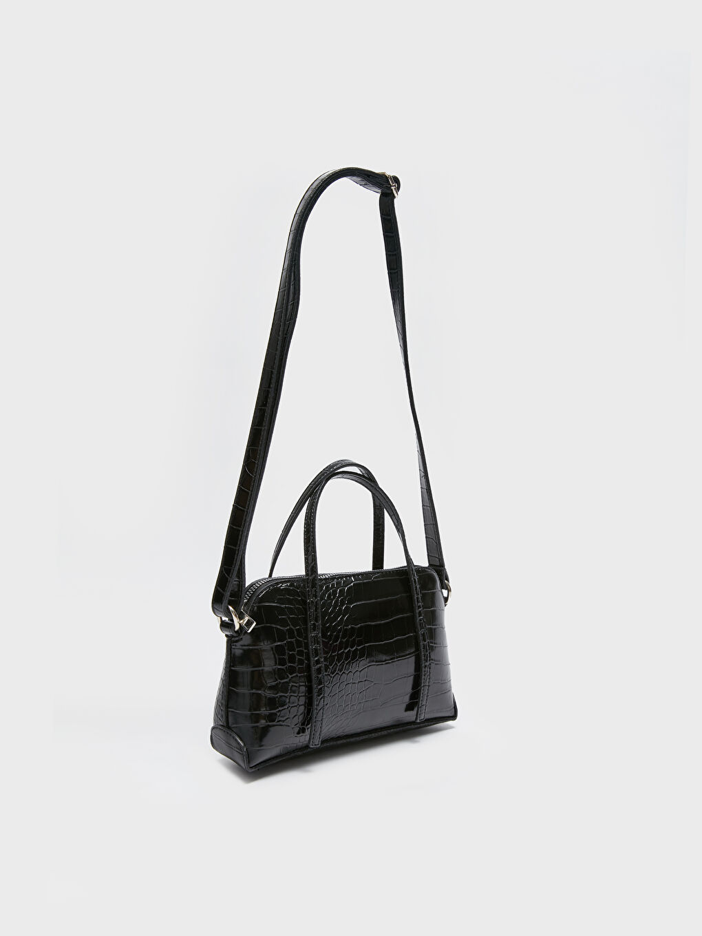 LCW ACCESSORIES Faux Leather Croc Effect Women's Shoulder Bag -S3IM24Z8-HUC