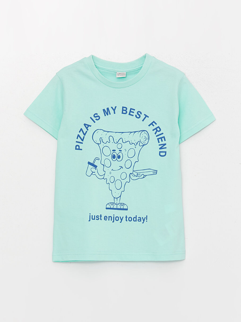 Crew Neck Printed Short Sleeve Boys' T-Shirt