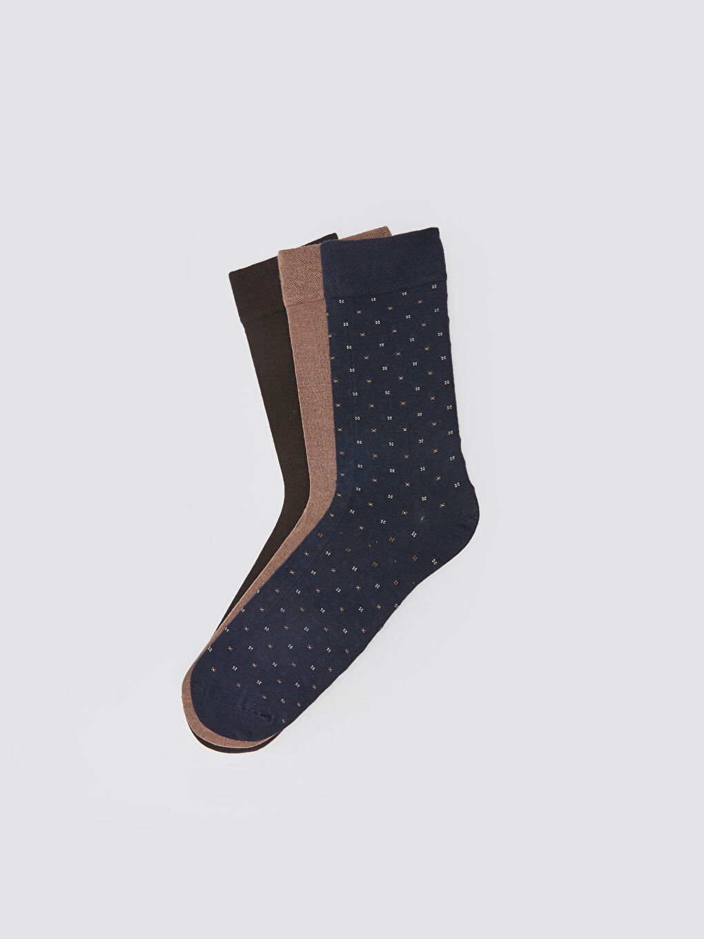 Karışık Desenli Erkek Bambu Soket Çorap 3'lü-1